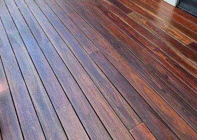 Townsville balcony timber flooring with oil finish