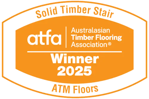Australasian timber flooring association best solid timber stairs Award Australia 2025